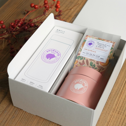 急須ボトルとオリジナル缶＋白桃と金木犀の紅茶セット