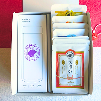 急須ボトルと毎日のお茶7種＋大福茶 お年賀特別セット