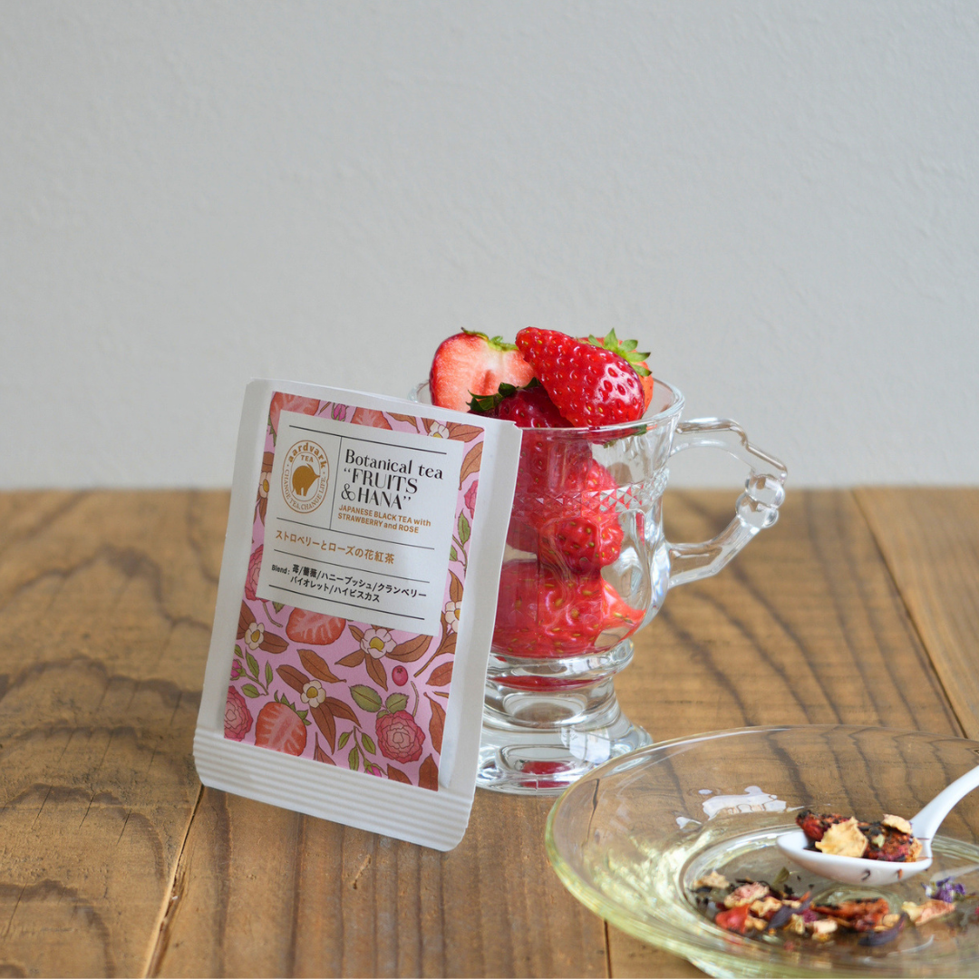 ボタニカルティーFRUITS&HANA　ストロベリーとローズの花紅茶