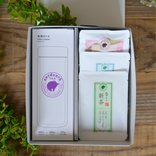 ［期間限定］ 急須ボトルと新茶、晴レの日のお茶  旬の縁起茶セット