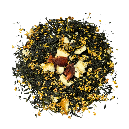 金木犀と土佐柚子の秋晴れ緑茶